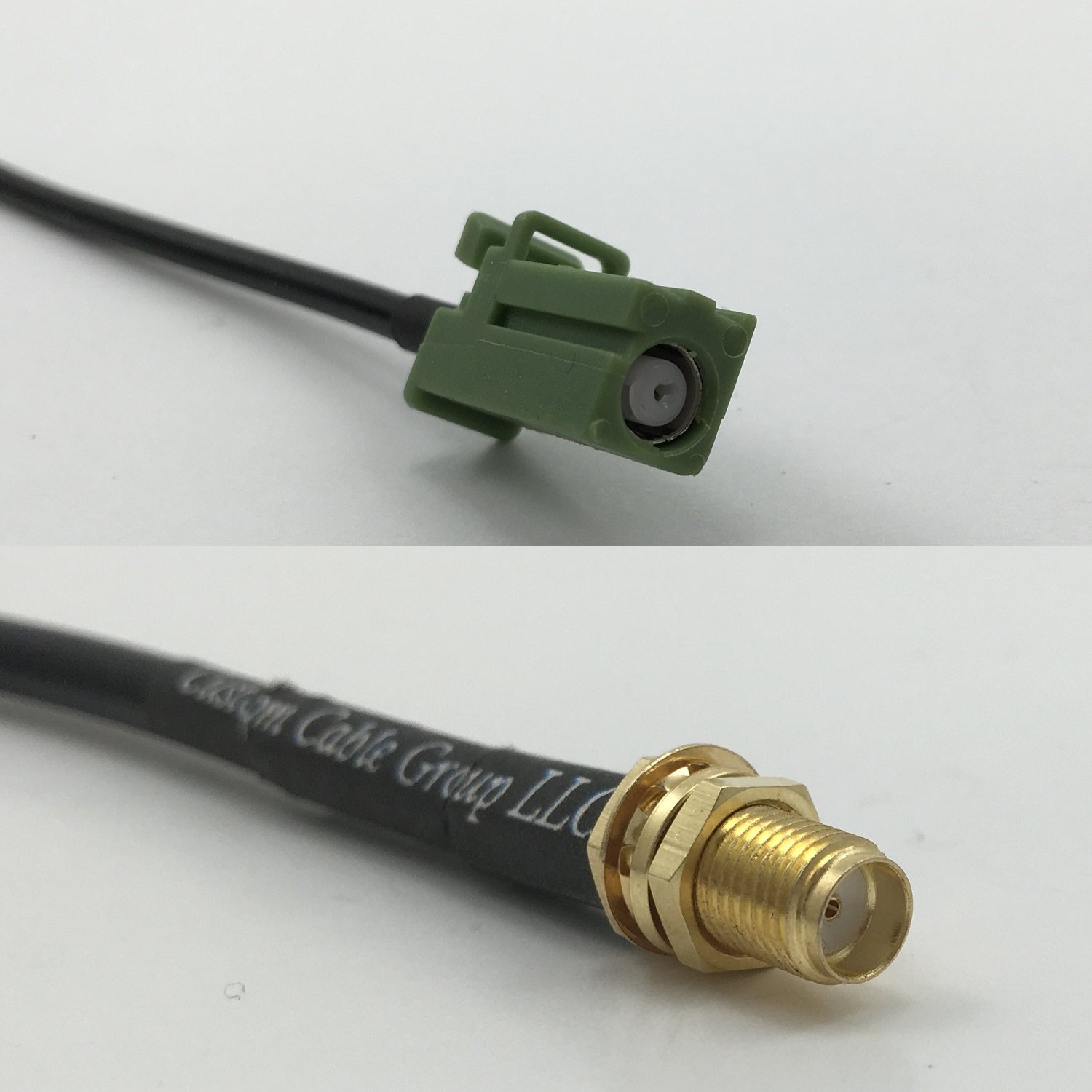 6 inch 15cm RG316 Avic Green Pioneer Jack to SMA FEMALE Pigtail Jumper RF coaxial cable 50 ohm Quick USA Shipping