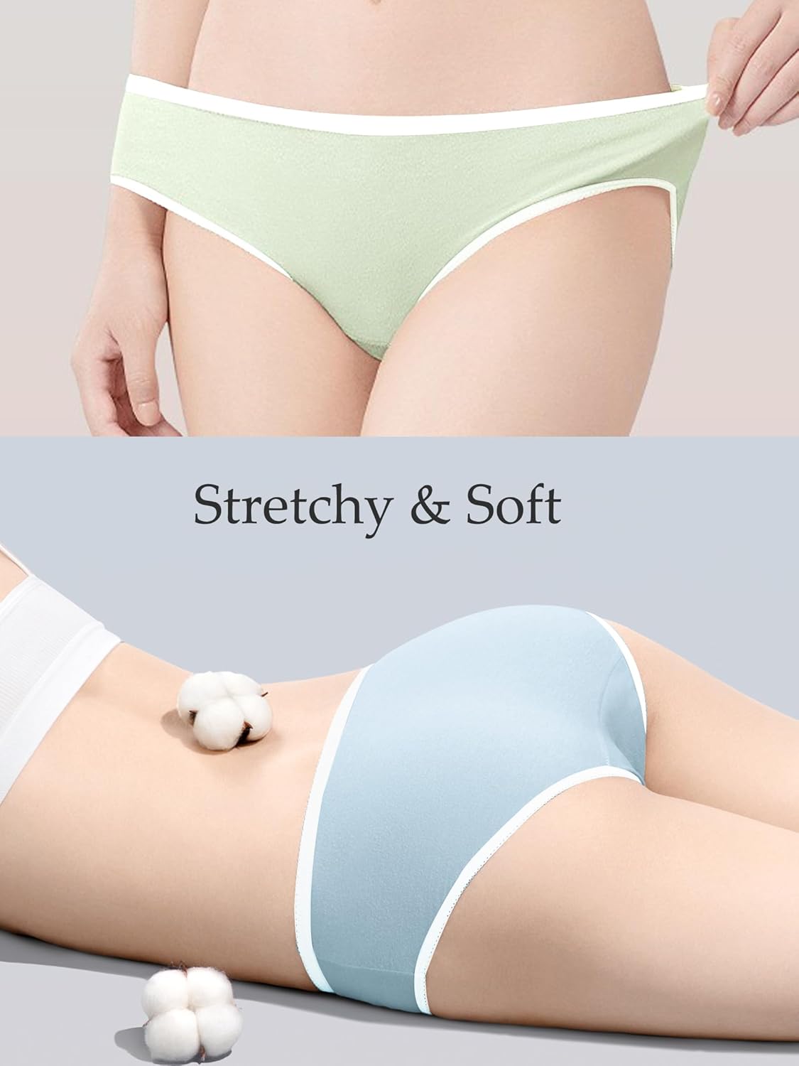 DingLu Disposable Underwear for Women 14 Pack Cotton Panties High Cut Briefs for Travel Business Spa - Image 3