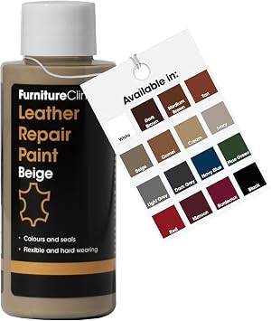Furniture Clinic Leather Repair Paint, Color and Finish, Beige