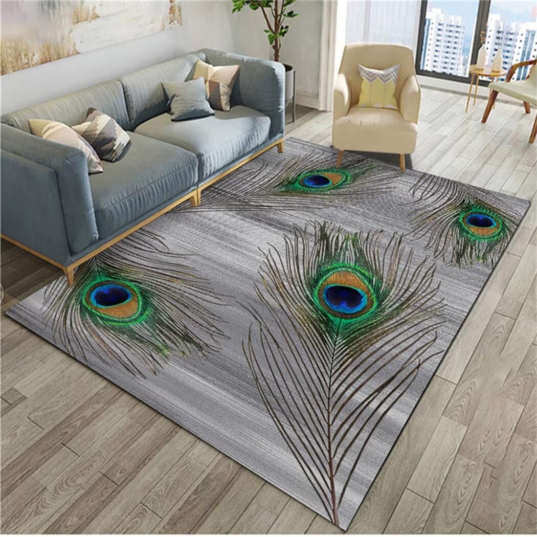 Tapis enfant gris 70x120cm pour decoration de chambre de bebe fille