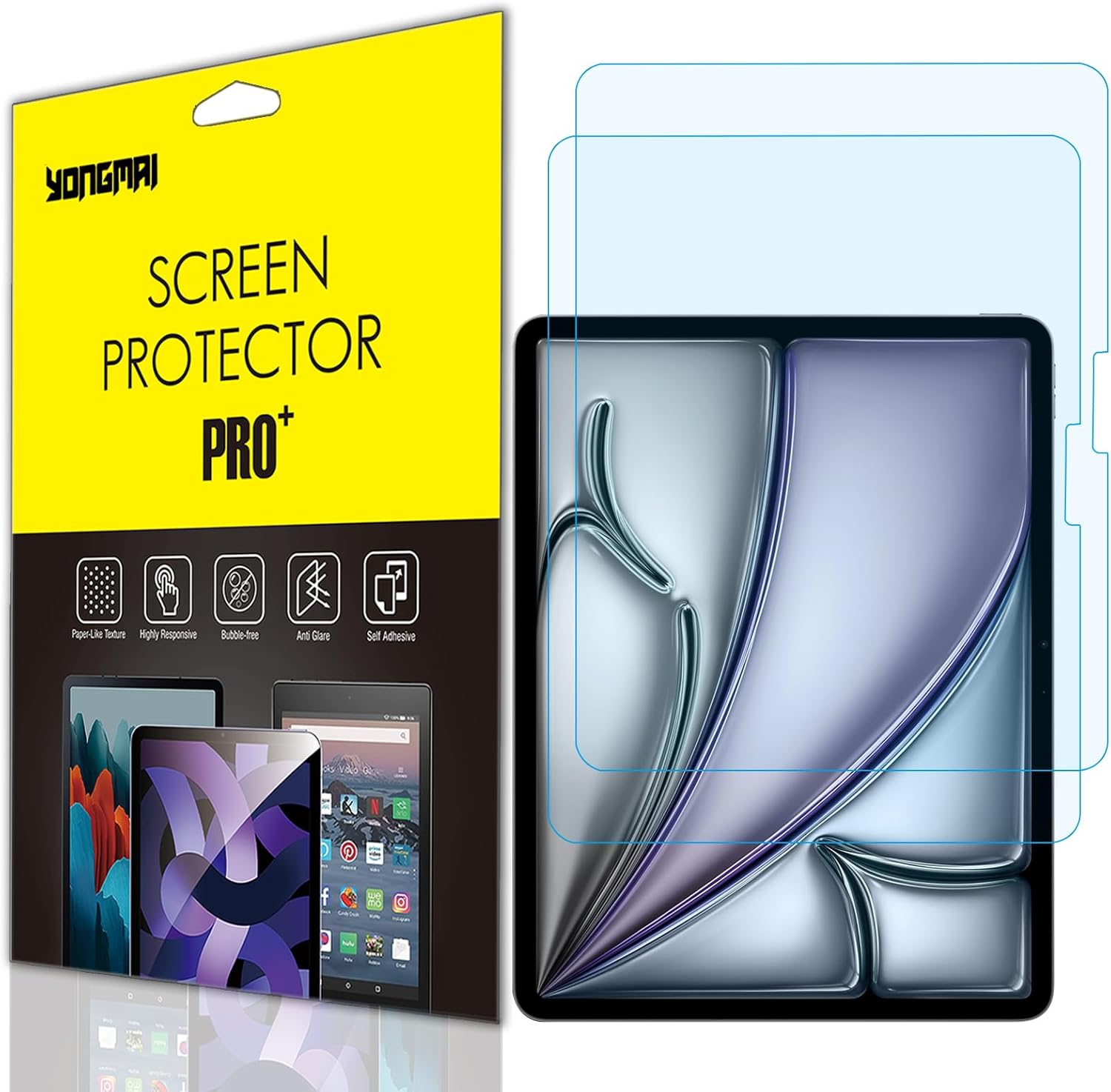 2 Pack – Blue Light Blocking Screen Protector Compatible with iPad Air 13 Inch 2024 6th Generation M2, Anti-Blue Light Anti-Glare iPad Air 13” Tablet Screen Protector Anti-Fingerprint Bubble Free