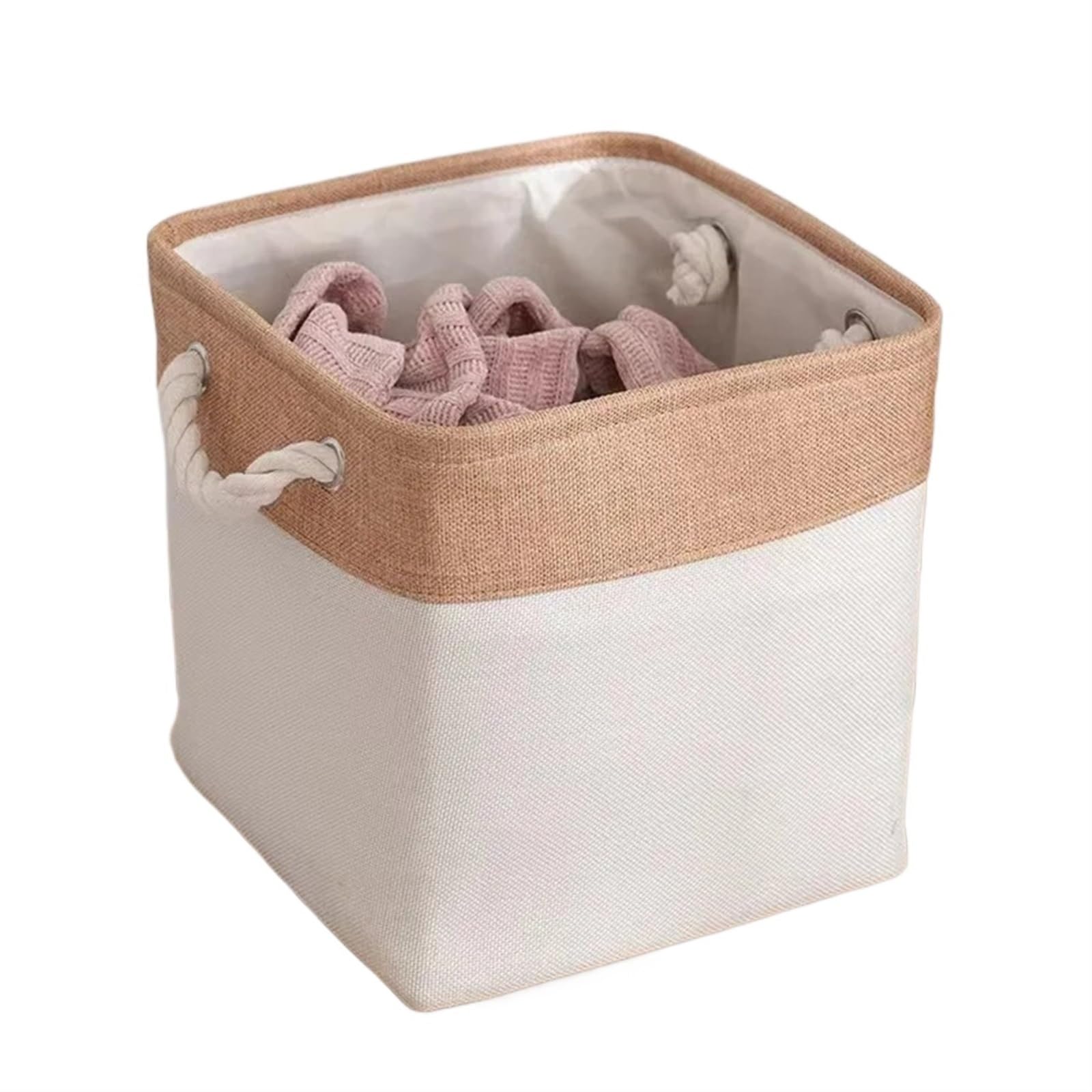 Folding Laundry Basket Household Storage Collapsible with Liner for Dorm and Family