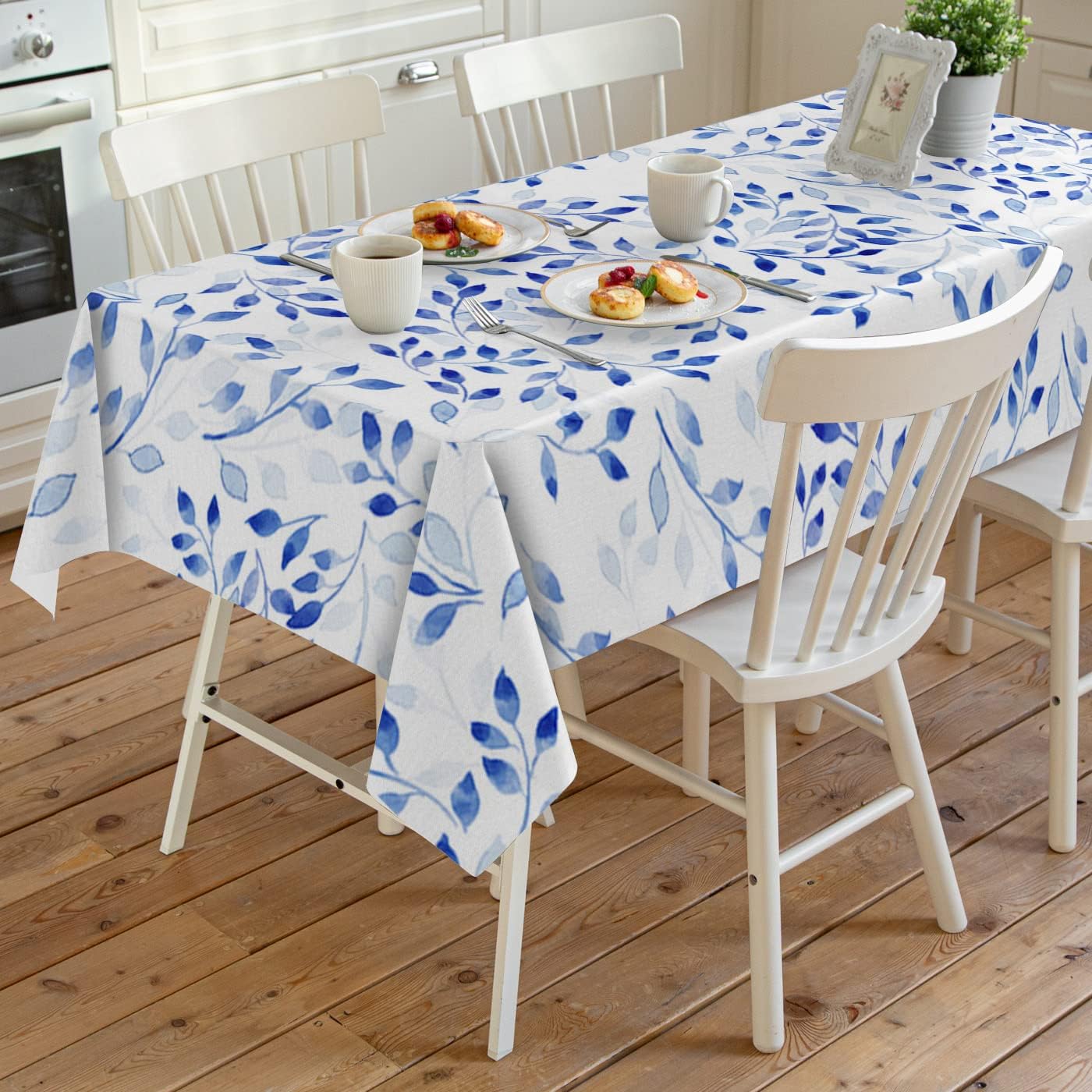 Tablecloths for Rectangle Tables Abstract Geometric Blue