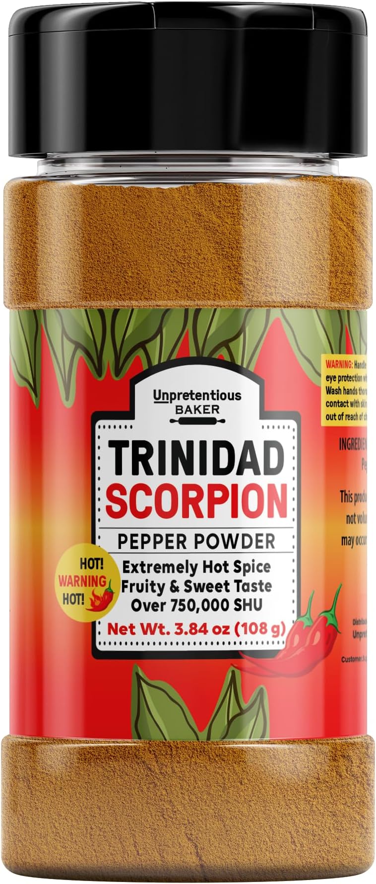 Unpretentious Trinidad Scorpion Pepper Powder (1 Cup) Extremely Hot, Pure Ground Chile Pepper