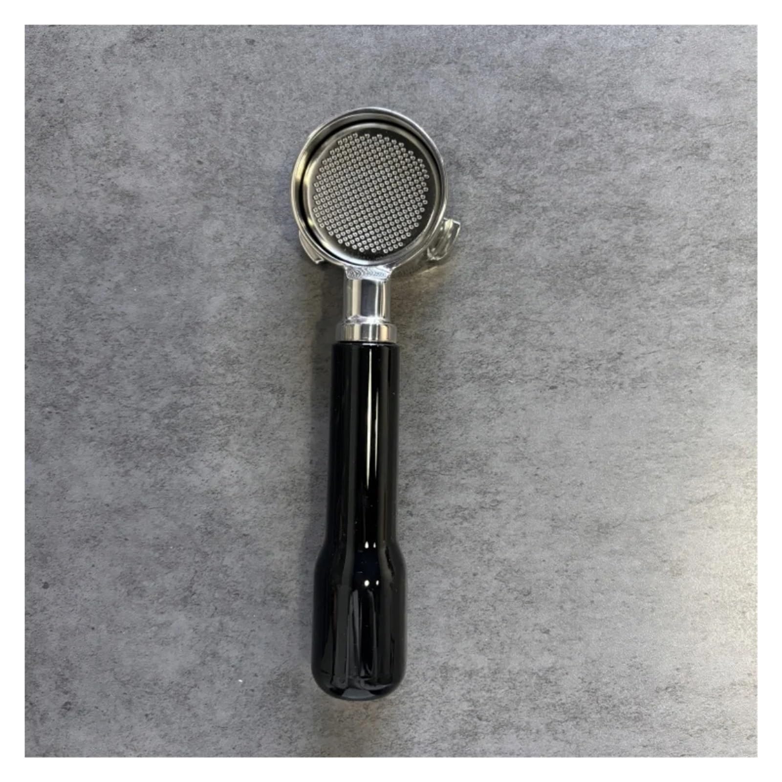Portafiltro, compatibile con CASABREWS, manico naked 51mm | Manico espresso di ricambio, acciaio inox 304, 3 orecchie, 3.88-4mm, 2 dosi 14-18g(Black rosewood)