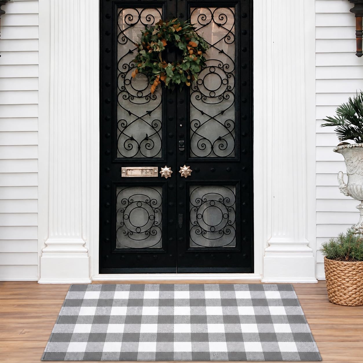 Christmas Plaid Rug - 27.5 x 43 Inches -19
