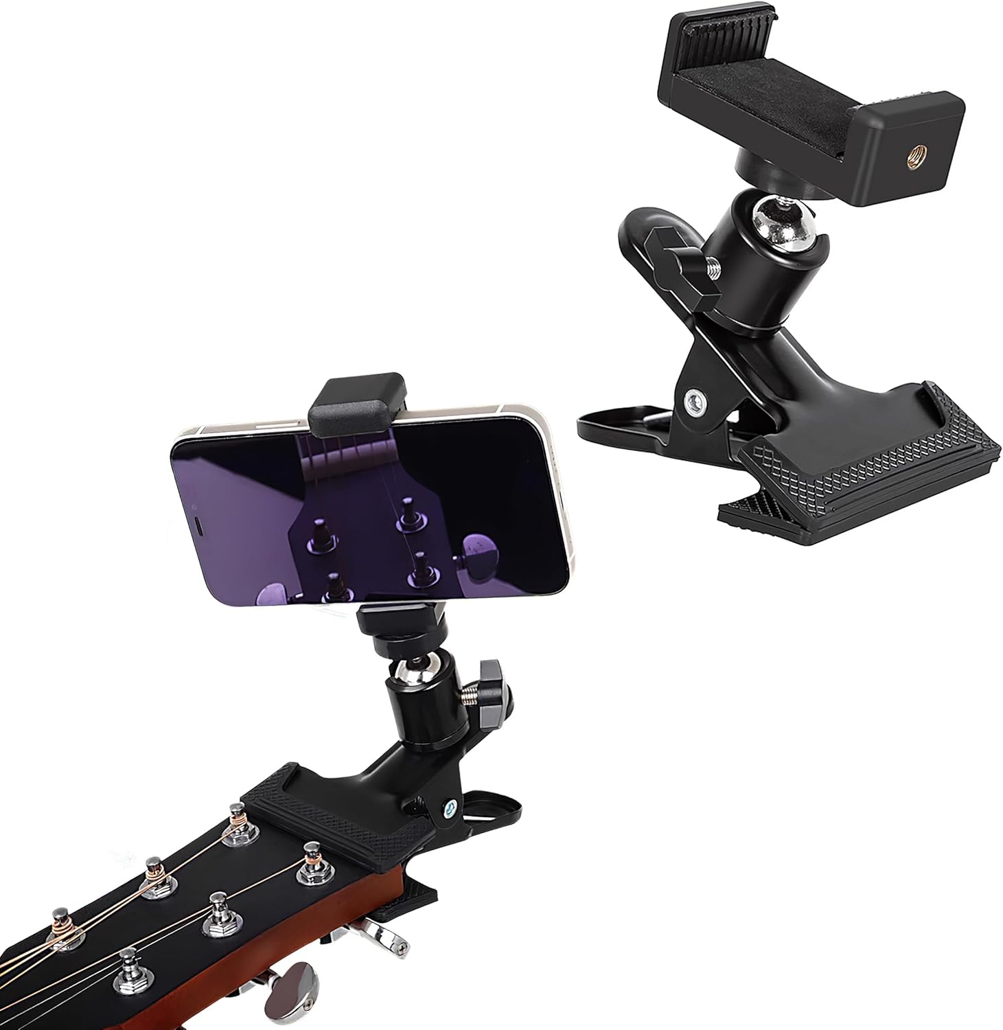 Amazon.com: YHNTGB Guitar Bass Head Phone Holder, Cell Phone Stand ...