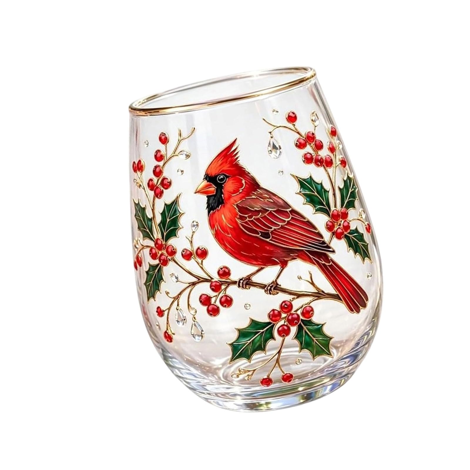 Oxxggkao Sophisticated Textured Glass Coffee Cup Showcasing Flower and Feathered Creature Theme for Morning Concoct Nature Inspired Drinkware