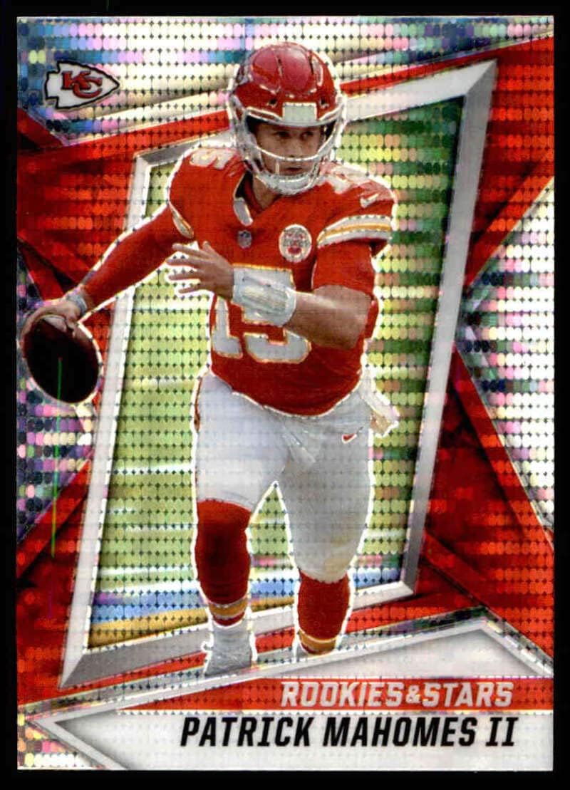 2021 Panini Rookies and Stars Pulsar Prizm #68 Patrick Mahomes II Kansas City Chiefs (Silver Holo Refractor) NFL Football Card NM-MT