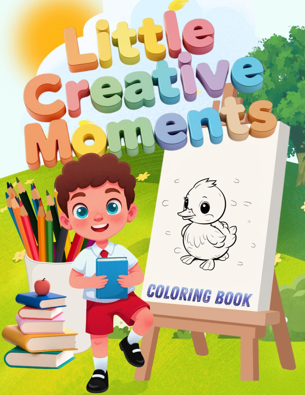 Little Creative Moments Coloring Book: Fun and Simple Illustrations for Early Childhood Development, Creative Play, and Focus