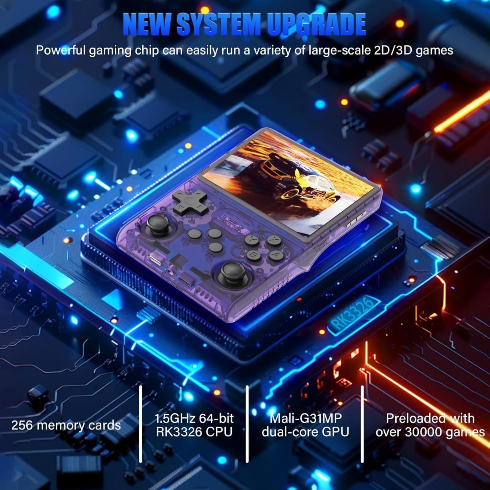 Esta consola de juegos portátil cuenta con 20.000 juegos retro integrados, funciona en un sistema Linux de código abierto y viene con una tarjeta TF de 64/128 GB, una pantalla IPS de 3.5 pulgadas y