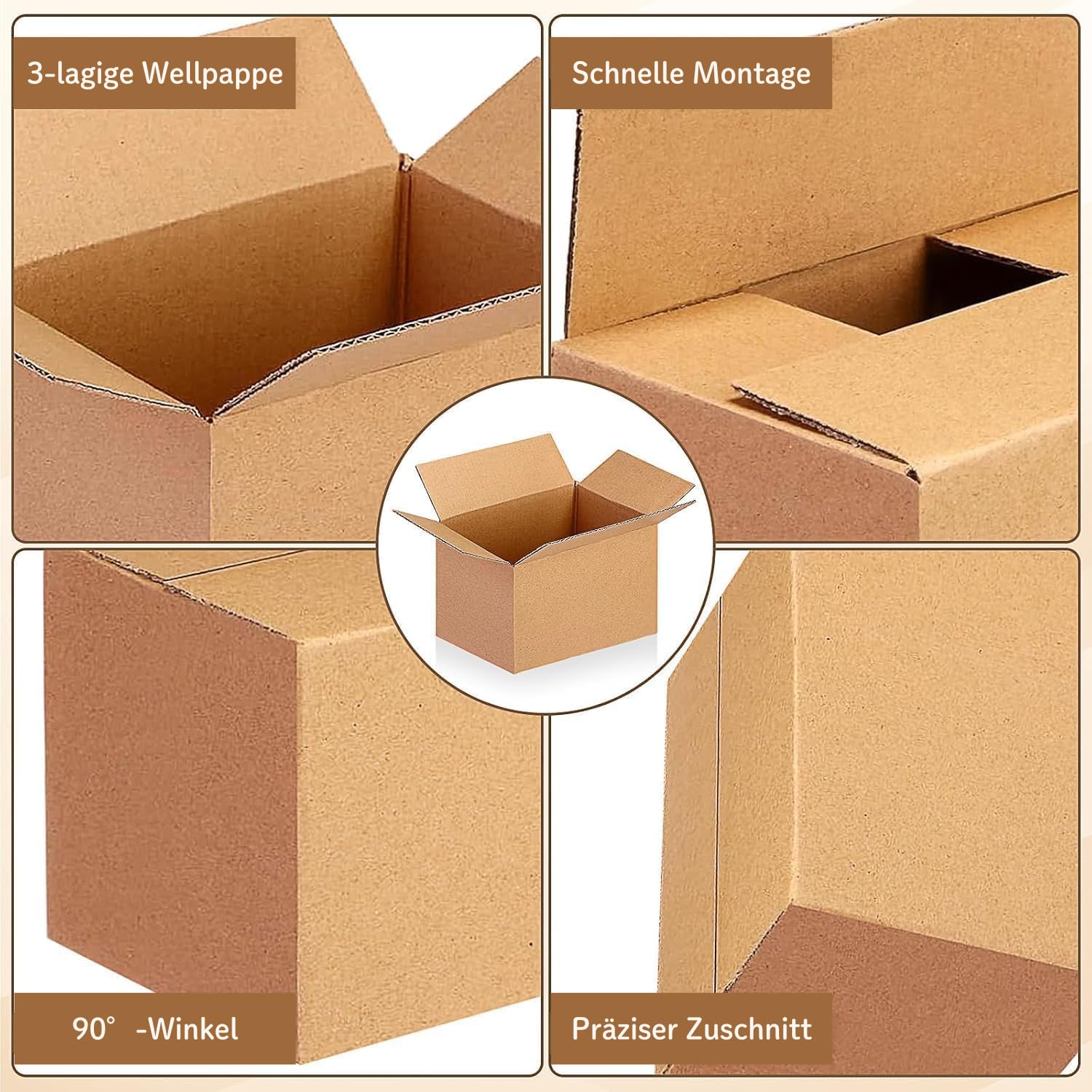 62 scatole piccole pieghevoli, 10 x 10 x 15 cm, marroni, per spedizione, e-commerce, regali, scatole di cartone ondulato, scatole regalo in carta kraft per la conservazione durante i traslochi