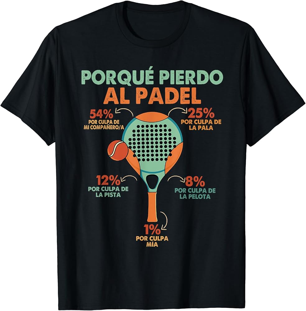 Camiseta Padel Abuelo Porqué Pierdo Al Pádel