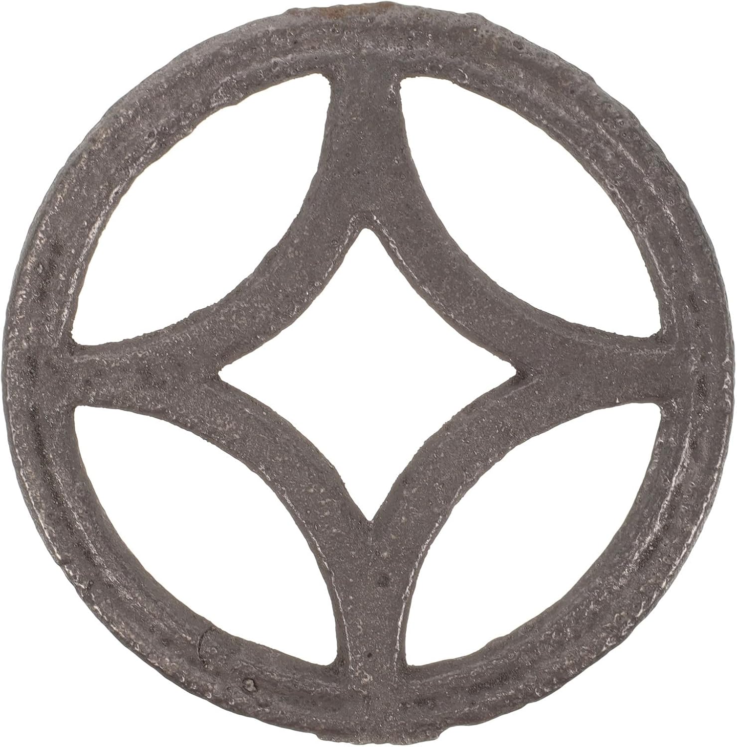 Toddmomy Iron Decorative Fence Insert Panel Intricate Patterns in Coffee Color, Easy Installation, Rustic Garden Decor for Flower Bed Fencing and Patio Fence Edging