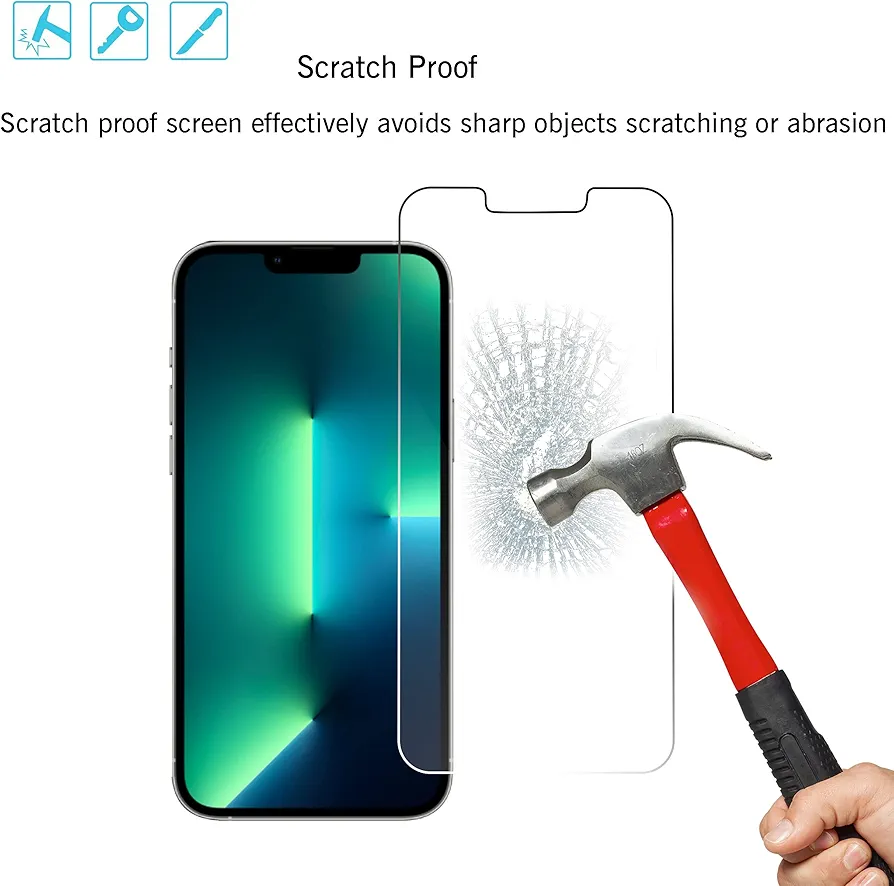 Ailun 2 Pack Screen Protector for iPhone 13 Pro Max [6.7 inch] Display