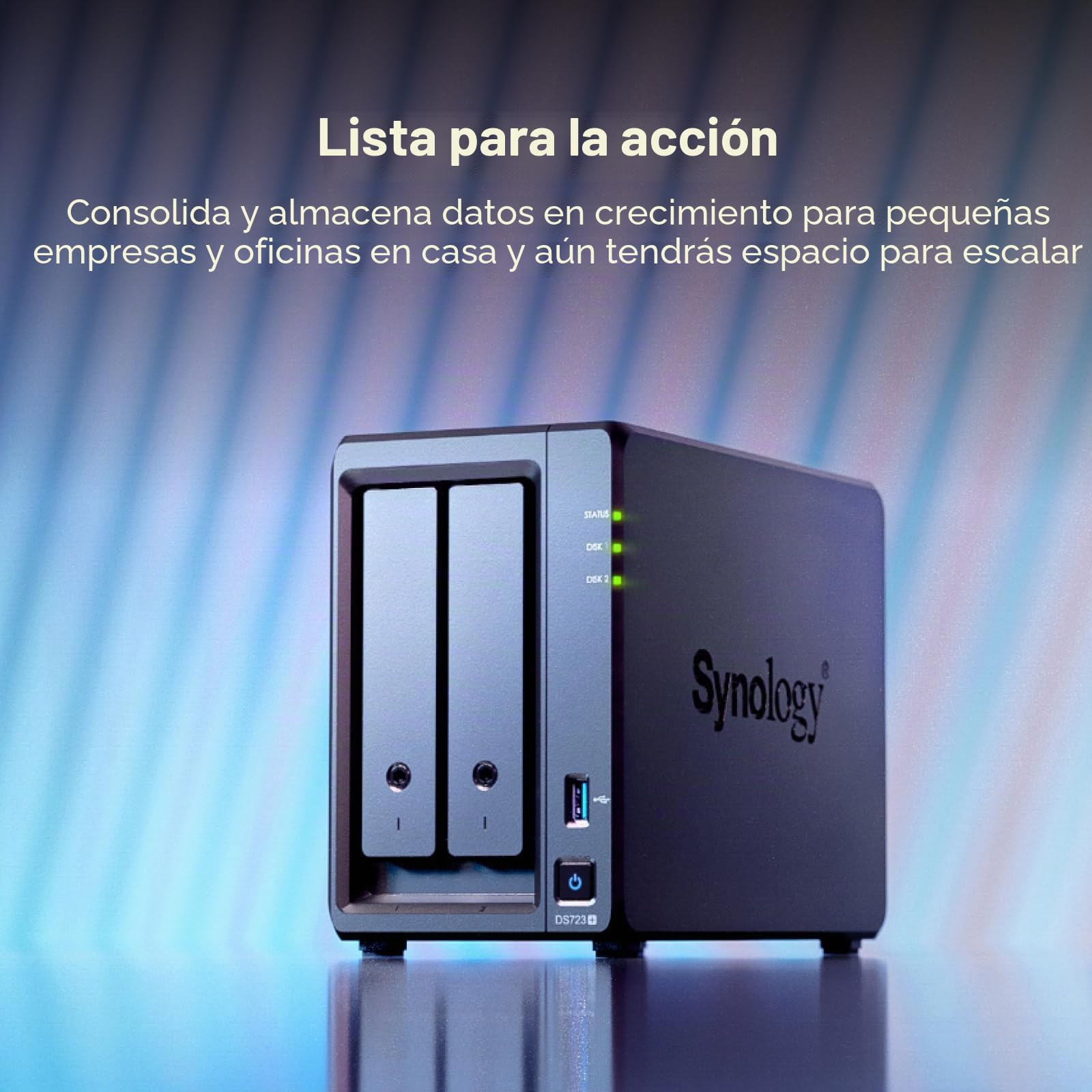 Almacenamiento en Red NAS Synology DS723+ Negro AM4 Socket: AMD Ryzen™ AMD Ryzen R1600