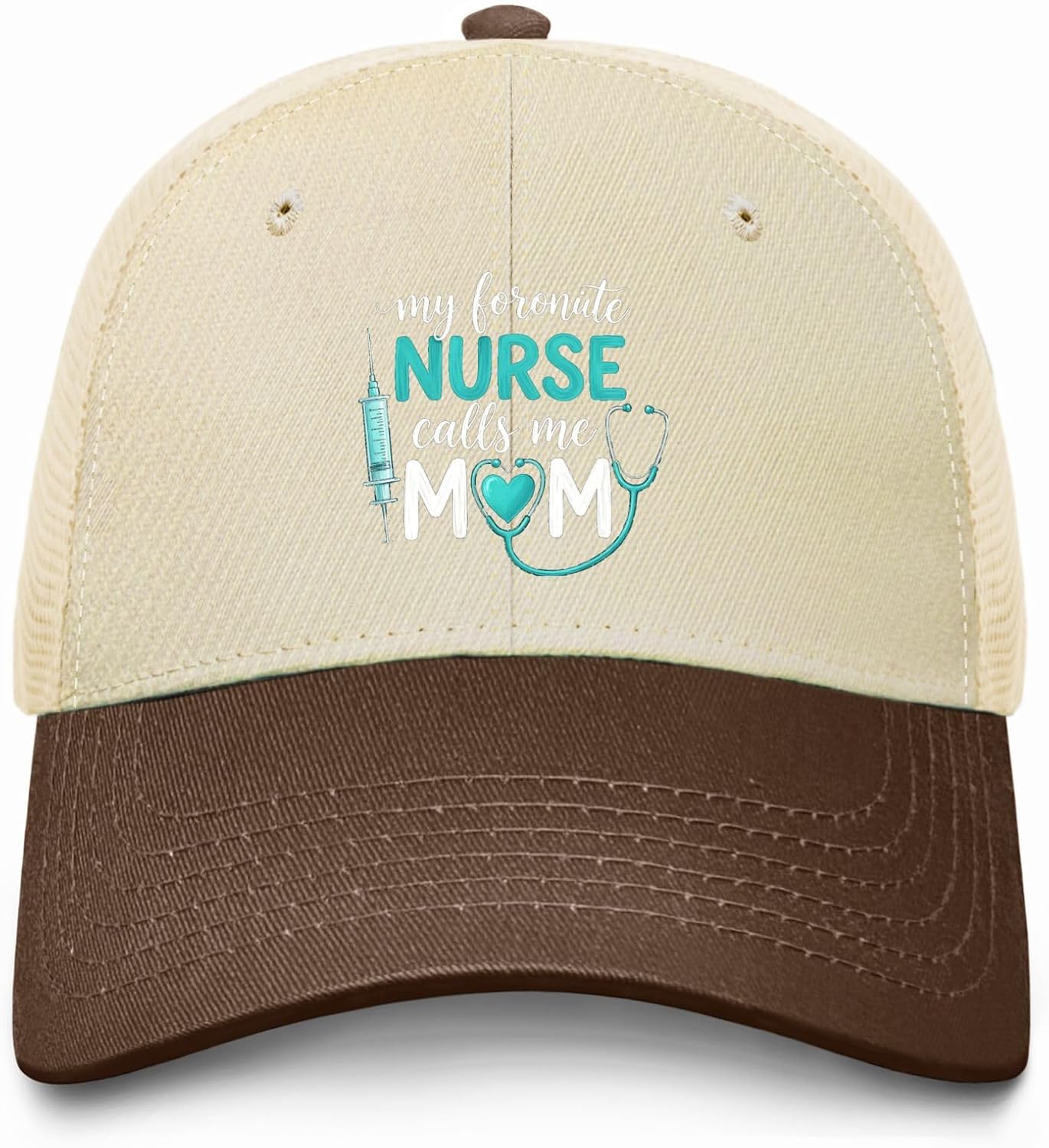 My Favorite Nurse Calls Me Mom Cute Hat for Women Unisex Golf Trucker Caps