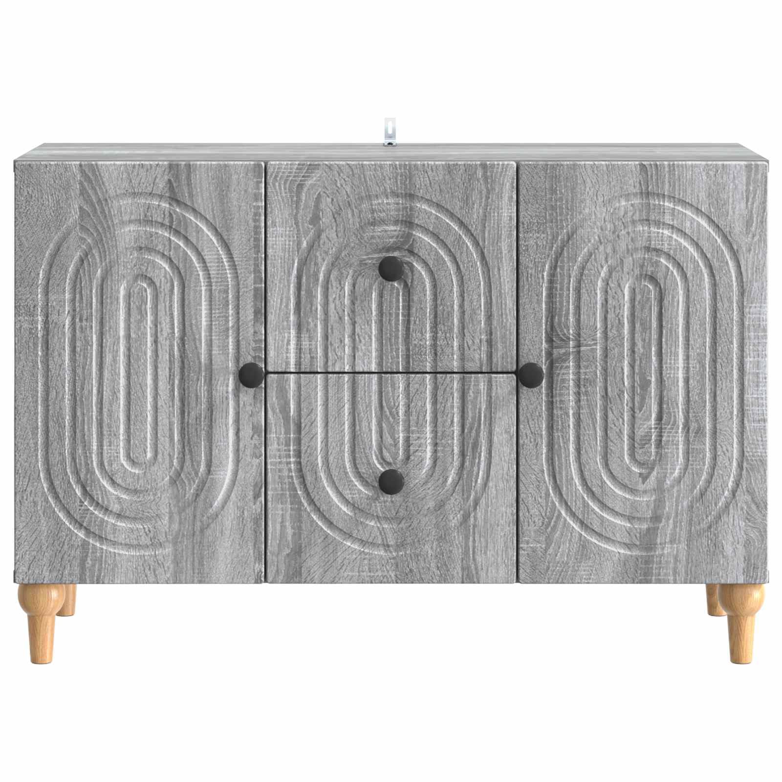 Mobile TV Sonoma grigio 89 x 34,5 x 60 cm