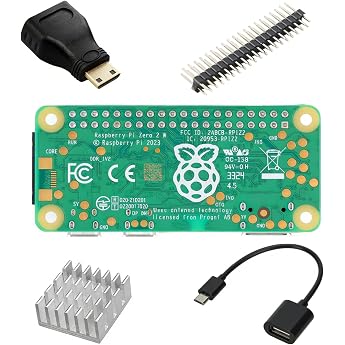Vesonn Raspberry pi zero 2W Kit, Japanese Technical Standards Compliance, Raspberry Pi Zero 2W Development Board, USB to OTG 