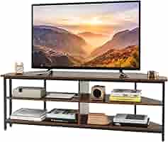 Mobile TV Angolare COSTWAY Con Prese USB E AC - Per TV Fino A 65'', Bianco Elegante - Foto 12