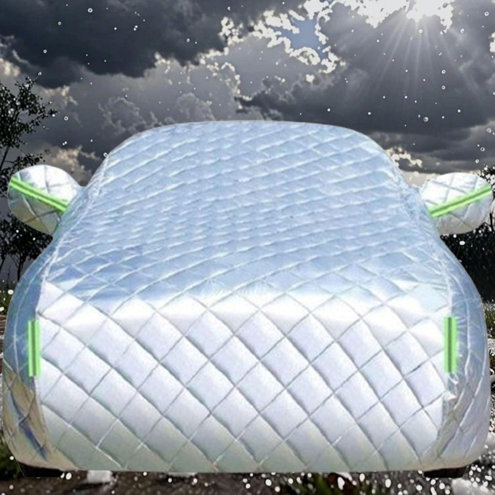 Bâche Voiture Extérieur Anti-grêle pour Mercede Benz 190 (W201) 1982-1993 Housse Protection Anti-grêle Coton Epais Imperméable, Personnalisé Bâche Voiture, Protection UV Vent Poussière