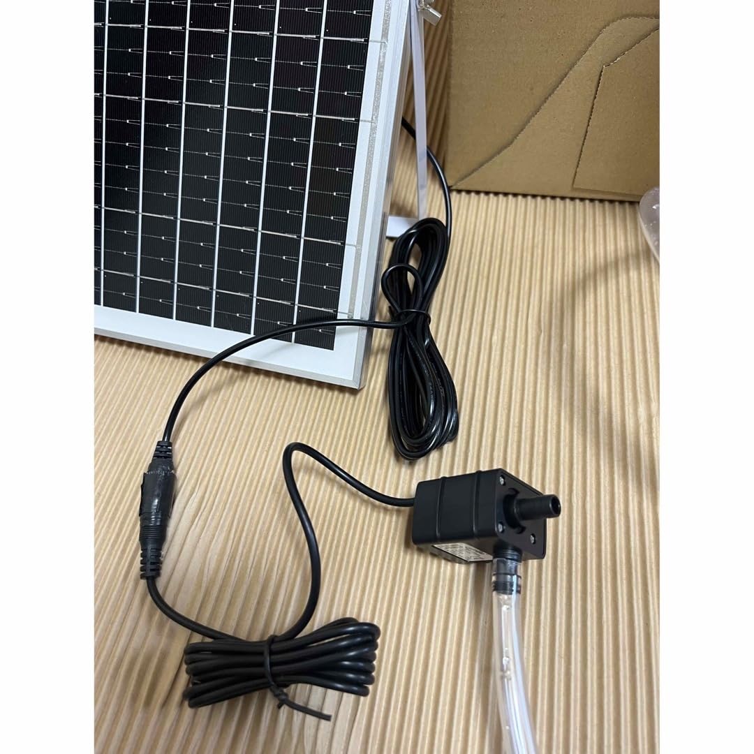ソーラーポンプ+ろ過装置DIY 屋外用　ソーラーポンプ付きろ過装置　太陽光パネル Amazon | ソーラーポンプ+ろ過装置DIY 屋外用 ソーラーポンプ