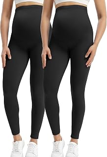 Women's Maternity Leggings Over The Belly Maternity Yoga Pants Workout Pregnancy Leggings