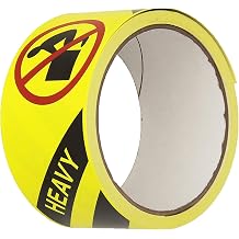 TapeCase SHIPLBL-051 Shipping Packing Labels"Heavy", Yellow/Red/Black - 500 per Pack 1 Pack