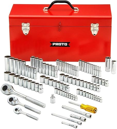 Proto J47101 14", 38", 12" Drive Juego de llaves de vaso de 101 piezas