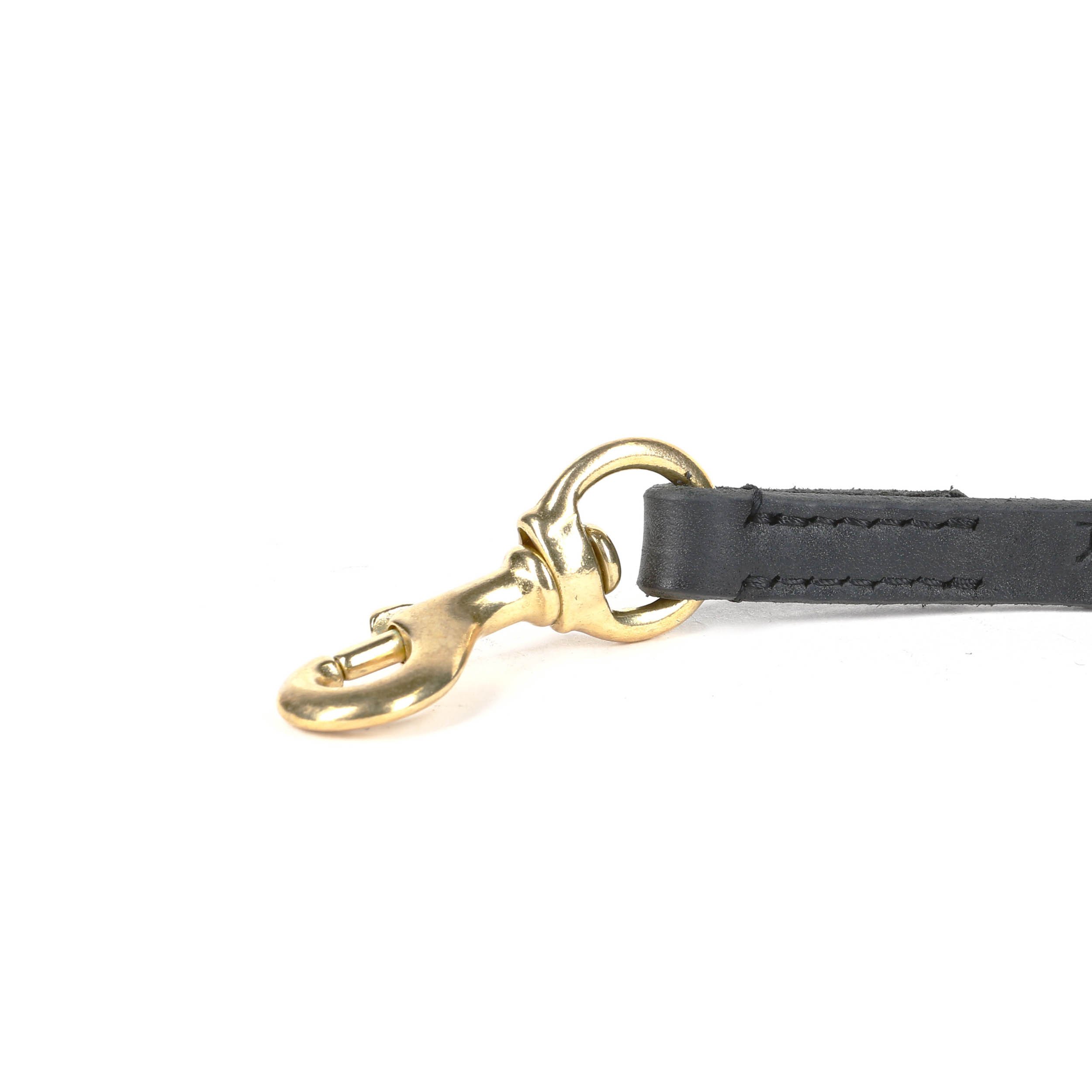 Julius-K9 Leather Leash without Handle, with Brass Carabiner, 16 mm x 5 m - Image 3