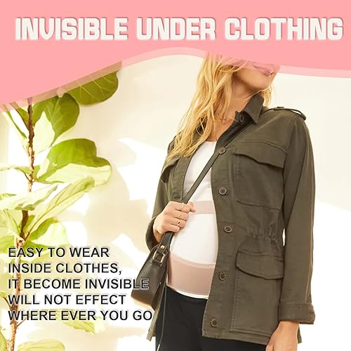 Miniatura 5 de ACCUBIO Cinturón de maternidad, soporte de vientre de maternidad, bandas para el vientre para mujeres embarazadas, banda de apoyo de maternidad