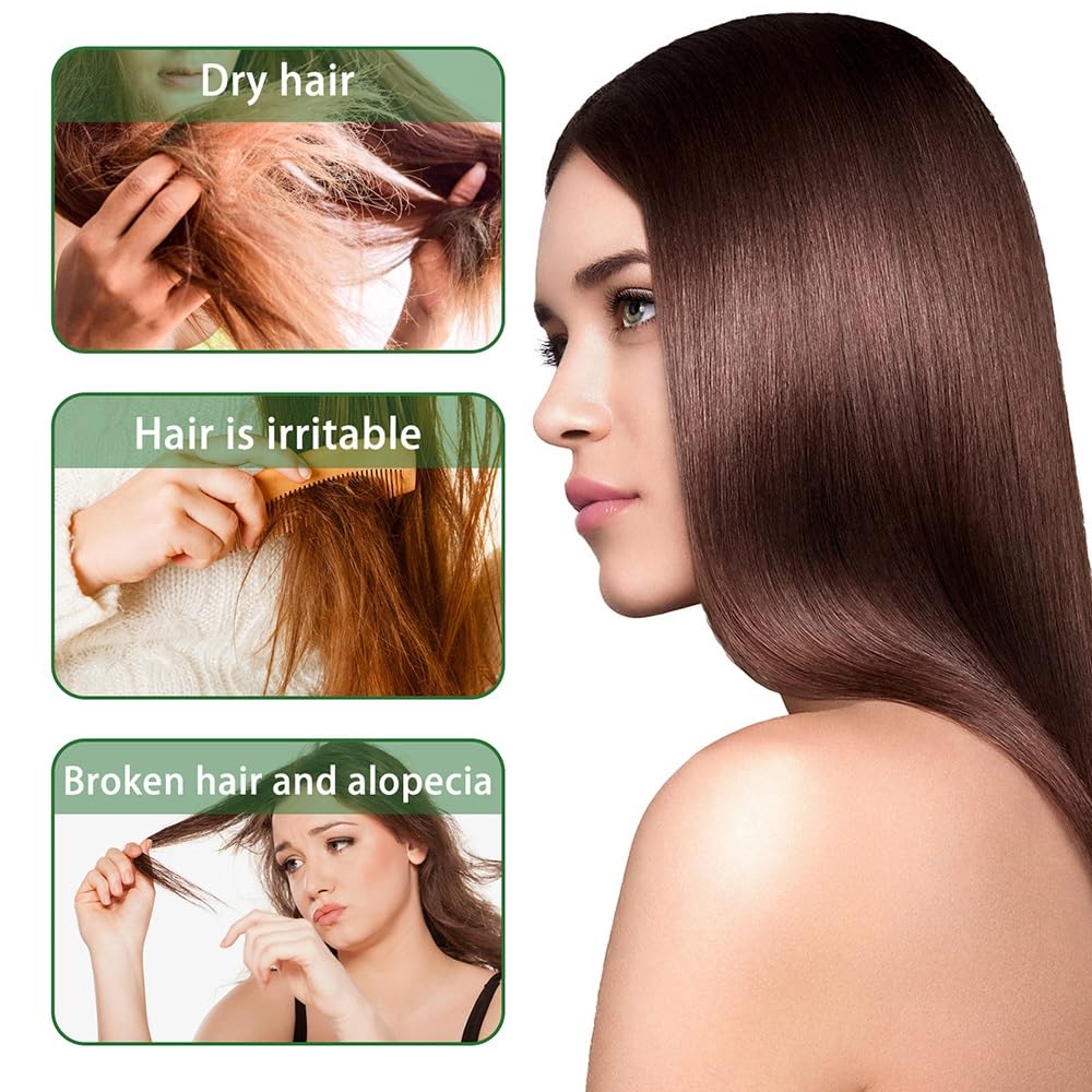 Shampoo nutriente for capelli al rosmarino, detergente detergente delicato for capelli morbidi, lucenti, gestibili