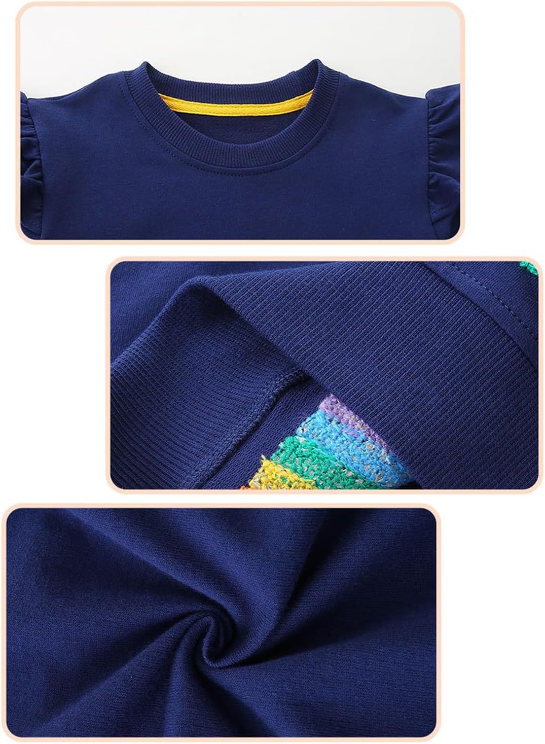 Toddler Girl Sweatshirt Crewneck Long Sleeve Shirt Girls Fall Pullover Tops Clothes - Image 4