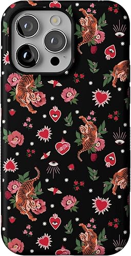 Vista 1139 de Casely - Funda para iPhone 14 Pro Max, Viva La Vida, Frida Kahlo Floral Collage, compatible con MagSafe 10 Frida Kahlo Viva La Vida Collage
