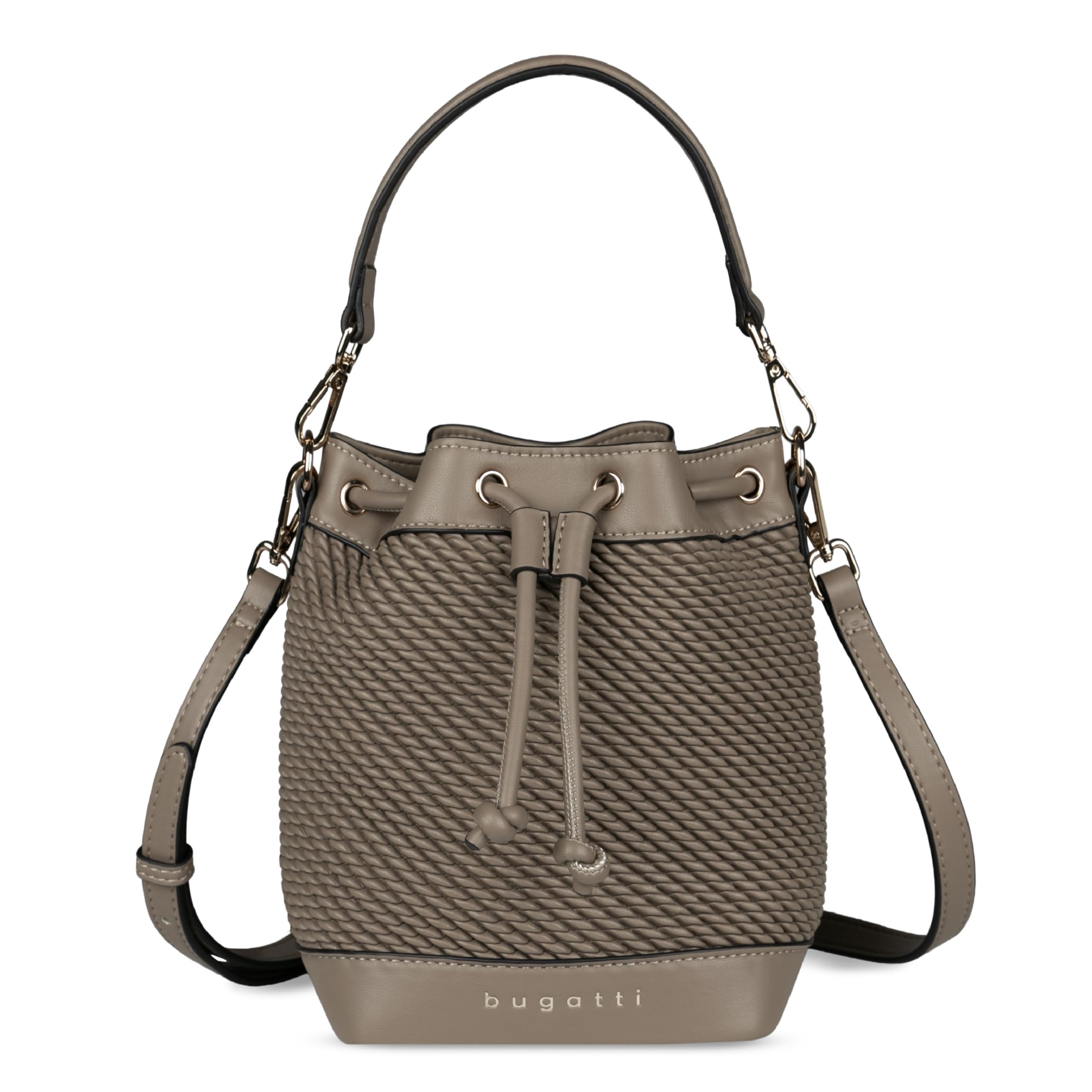 bugatti Julice bolso saco para mujer, bolso de hombro de cuero sintético grabado
