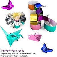 Vista 6 de Hygloss Papel de aluminio metálico, 20 hojas, 10 hojas de papel metálico surtido, 8.5 x 10 pulgadas, papel de aluminio ideal para manualidades