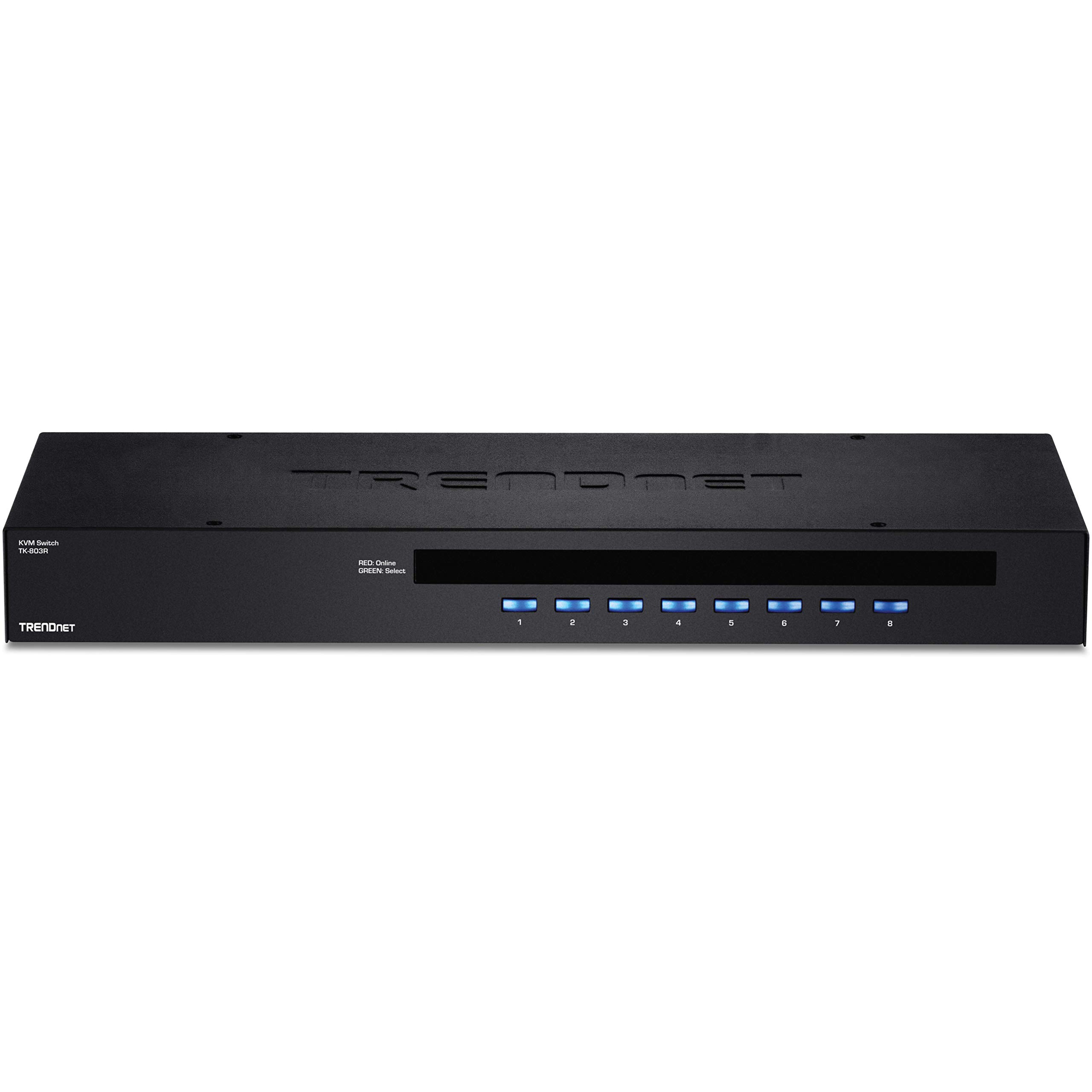 TRENDnet 8-Port USB/PS2 Rack Mount KVM Switch, VGA & USB