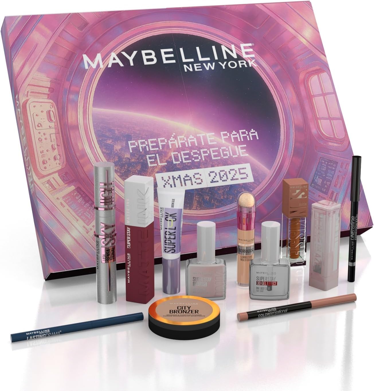 Calendario de Adviento Maybelline 2025: 12 Productos de Maquillaje Profesional
