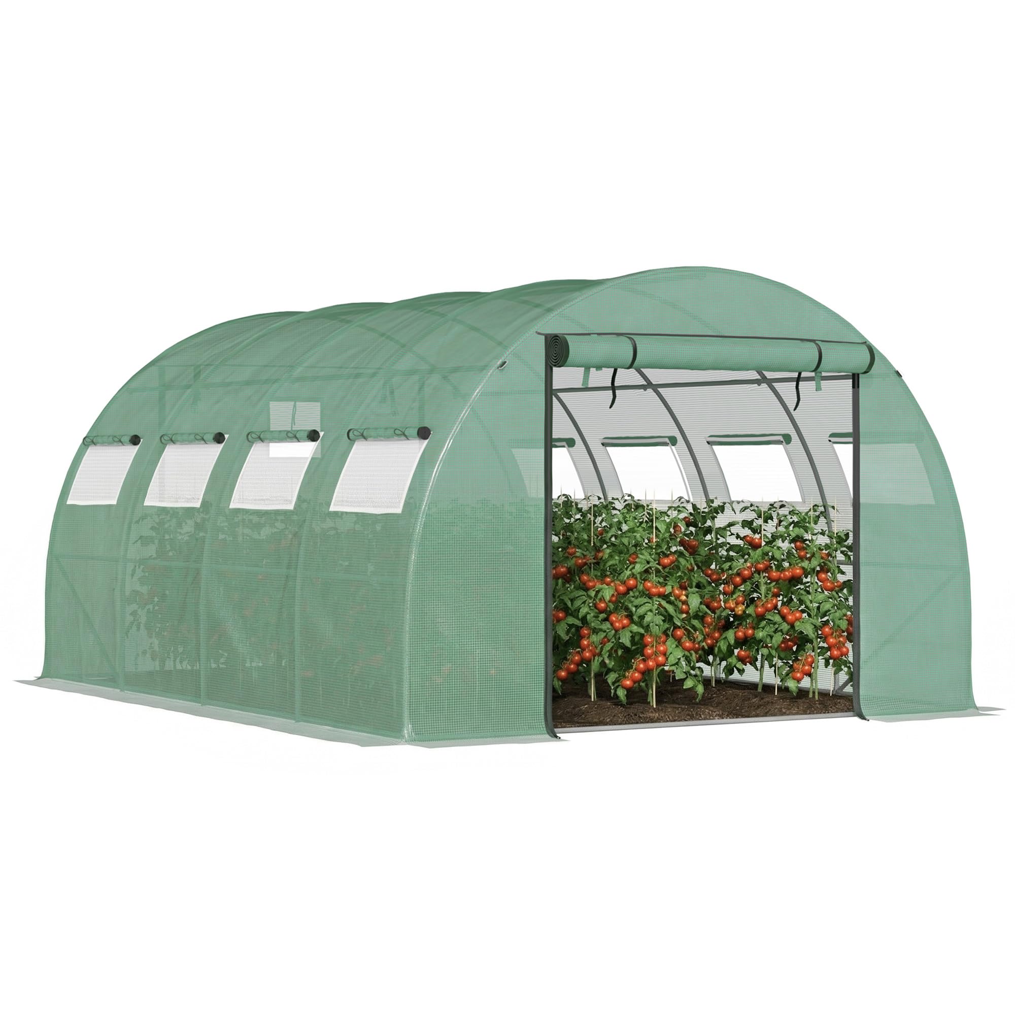 Outsunny 13' x 10' x 6.5' Walk-in Tunnel Greenhouse