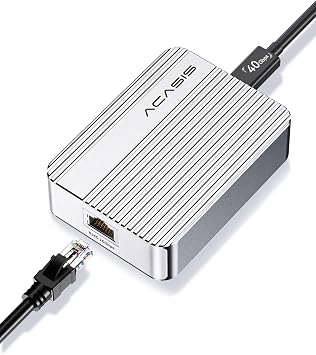 ACASIS USB C to 10Gb Ethernet Adapter Aluminum Housing