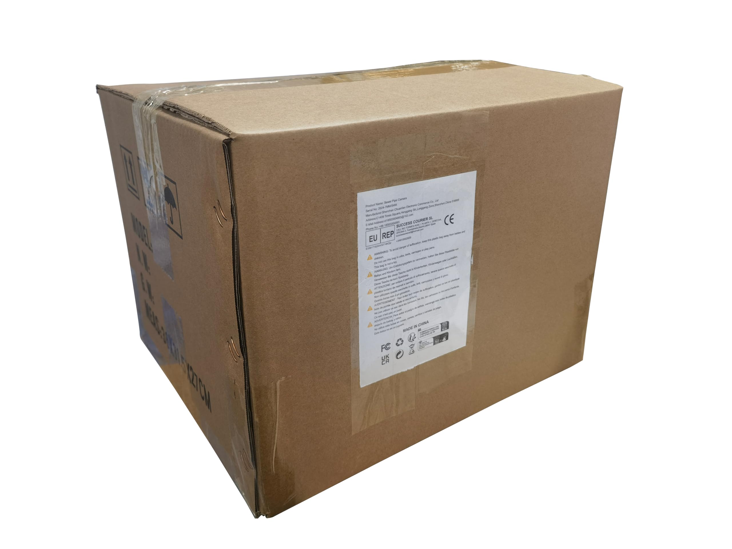 Cámara Endoscópica 9" Monitor Cámara Inspección de Tuberías con Nivelación Automática DVR Grabación de vídeo y Audio con Contador de Metros 30m