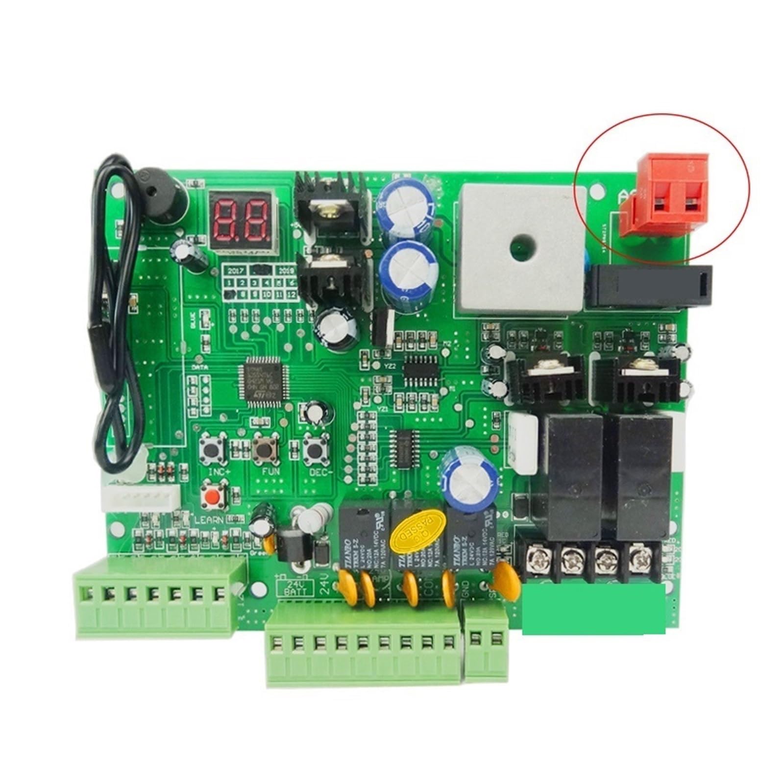 Türöffner Universelle 24-V-Platine for den automatischen Doppelarm-Schwenktoröffner, Steuerplatine, intellintes Kontrollzentrumssystem(10 remote 24v)