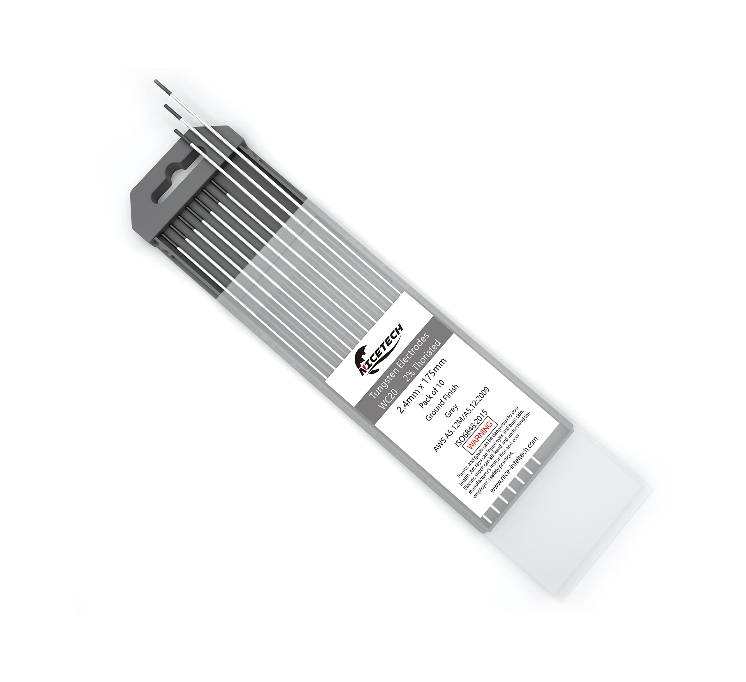 NICETECH TIG Welding Tungsten Electrodes 2% Ceriated 3/32