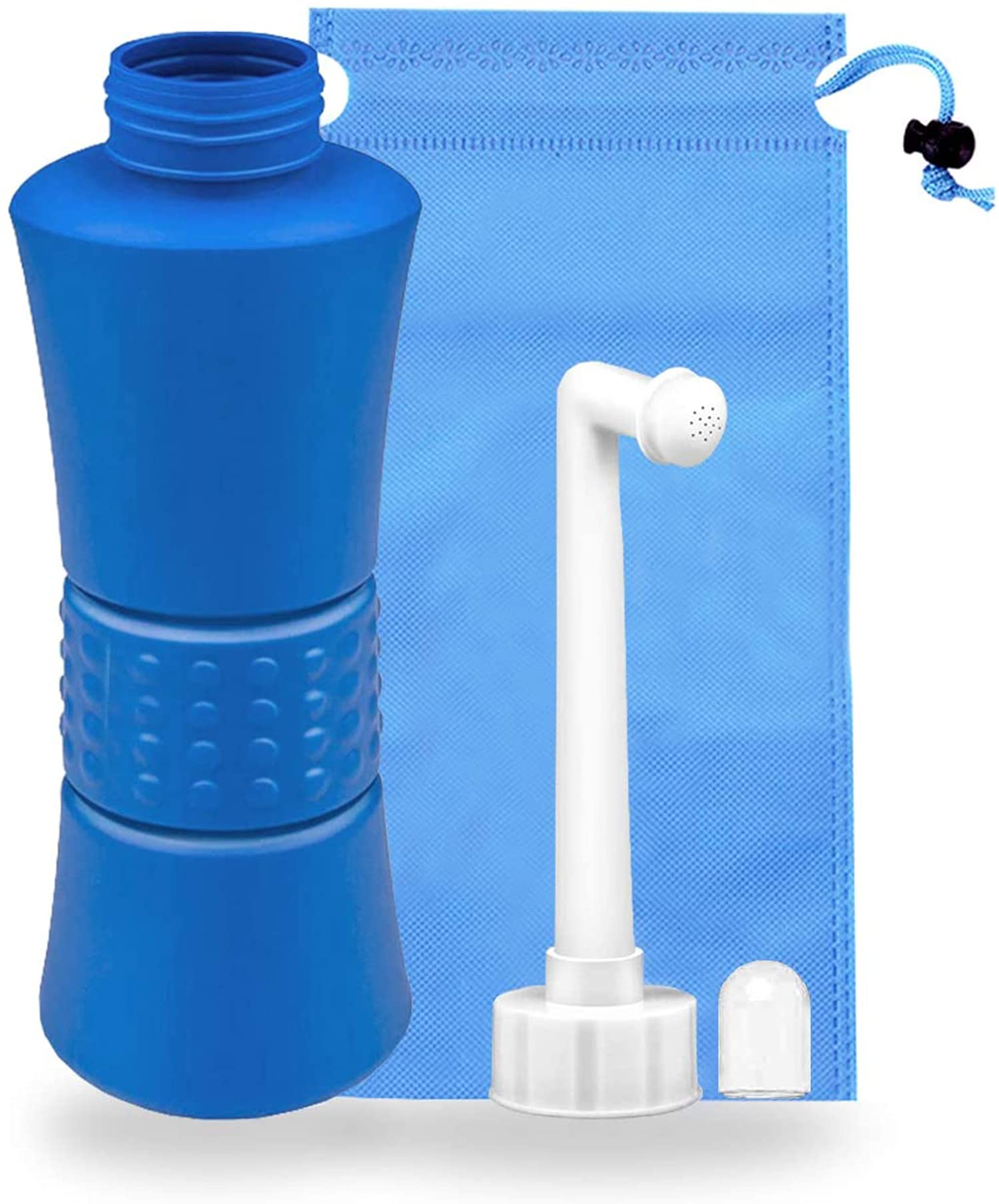 KASTWAVE Portable Bidet, Personal Bidet Sprayer for Kids Ass Washing, Pregnant Women Cleansing, Postpartum Clean, Handheld Travel Bidet with 500ML Water Capacity and Angled Nozzle Spray (500ml)