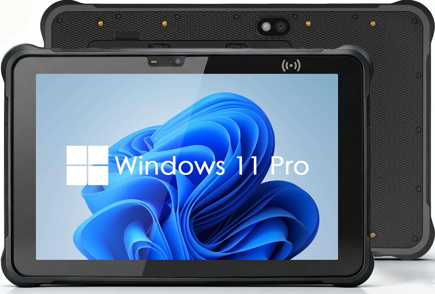 Kayoote ST11 Pro Win 11 Pro Rugged Tablet, 10.1" Celeron N5100, IP65 Waterproof, 8 GB RAM 256 GB ROM Inventory PDA, NFC Reader, 4G, WiFi, 6000 mAh Pad