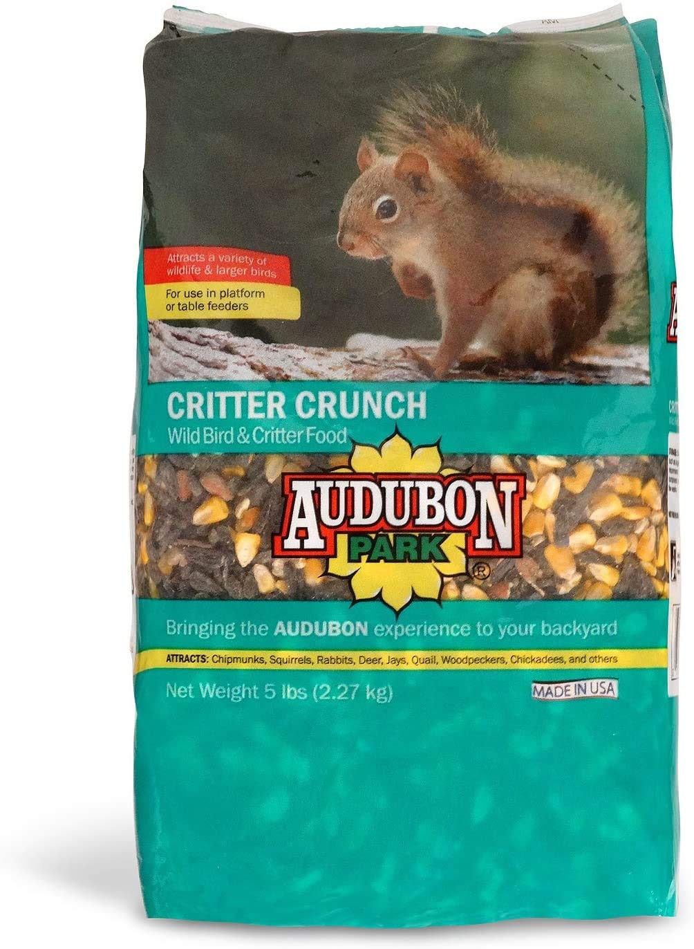 Audubon Park 12234 Critter Crunch Wild Bird and Critter Food, 5-Pounds, 1 Pack