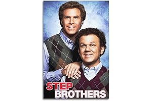 Step Brothers Poster: Unframed Canvas Art for Home Decor (16x24 Inches)