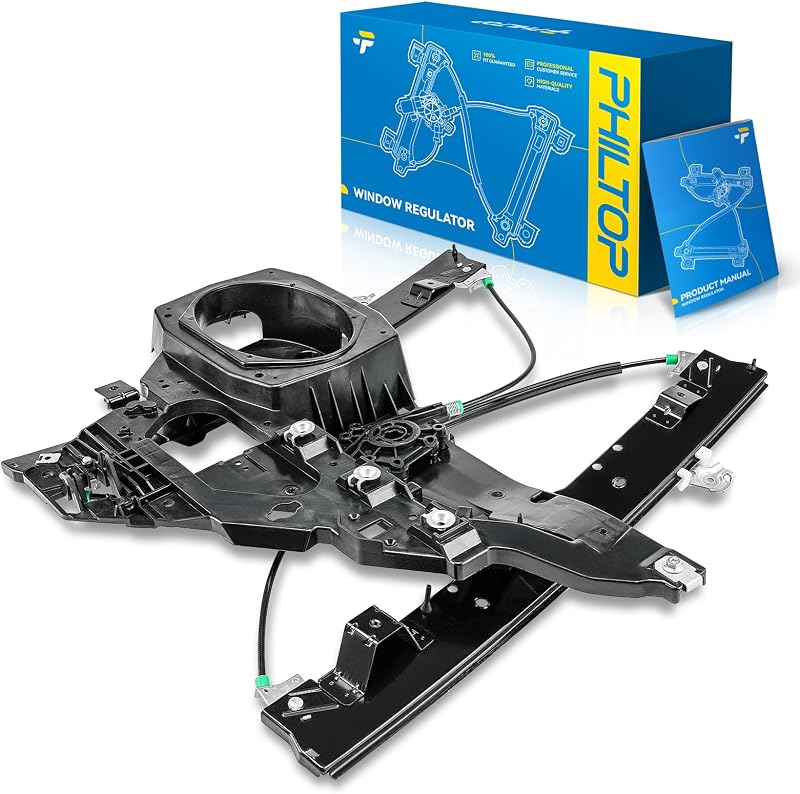 Regulador do vidro elétrico dianteiro esquerdo PHILTOP para Ford Expedition e Lincoln Navigator 2003 a 2006 – 1 unidade