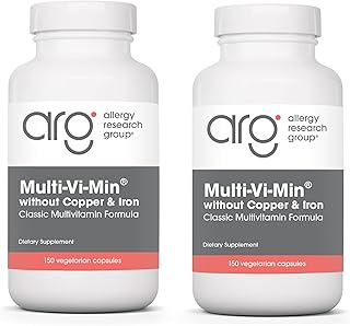 マルチビタミン　（銅、鉄分を含まず）[海外直送品](Multi-Vi-Min® without Copper & Iron 150 Vegetarian Caps ) 2ボトル