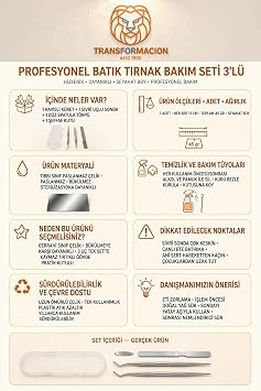 Transformacion Batık Tırnak Bakım Seti 3lü Profesyonel Pedikür Küret Törpü Sonda Takımı Saklama Kutulu Ayak Tırnak Temizleme Aleti 723649